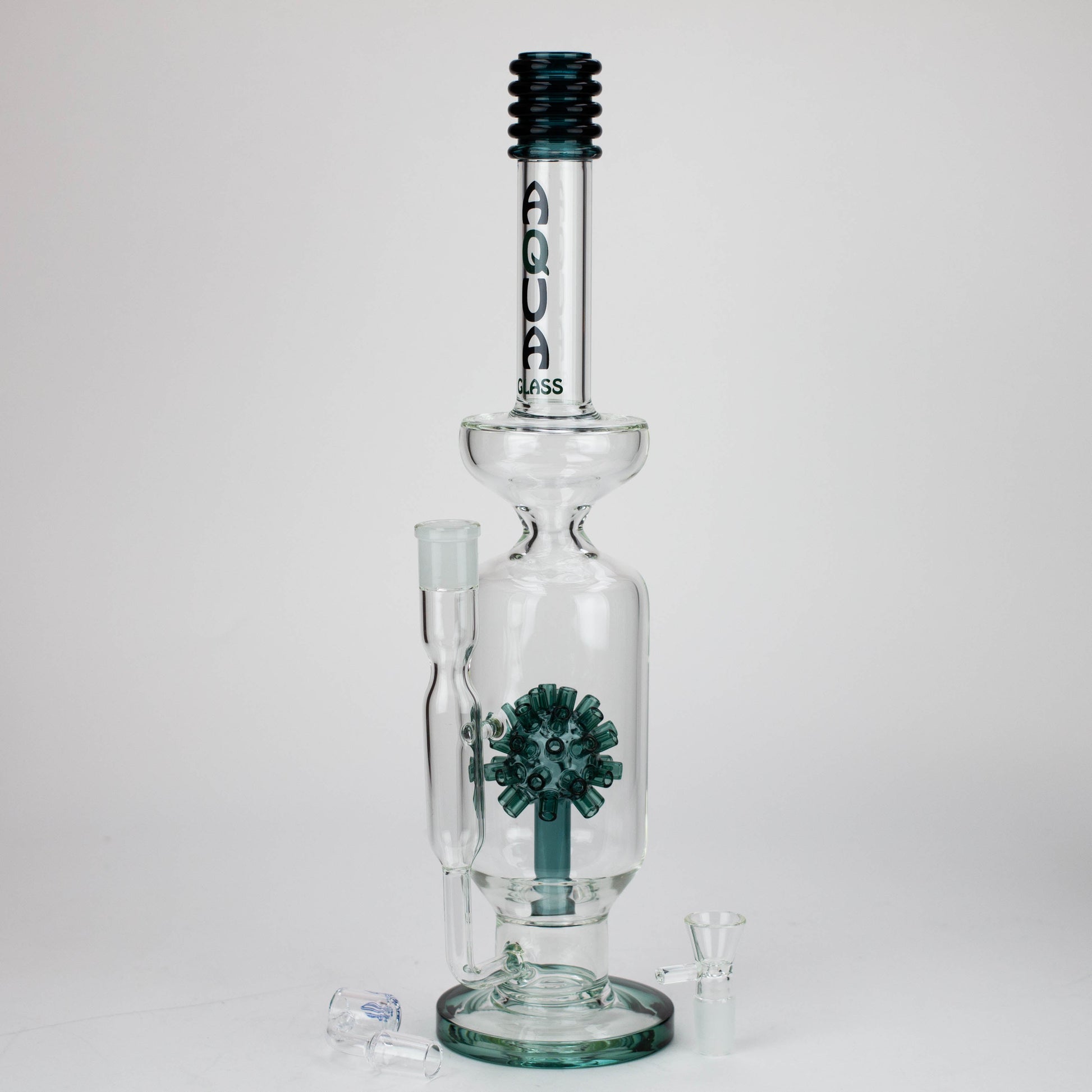 17" AQUA Glass 2-in-1 Mine diffuser glass bong [AQUA120]_4