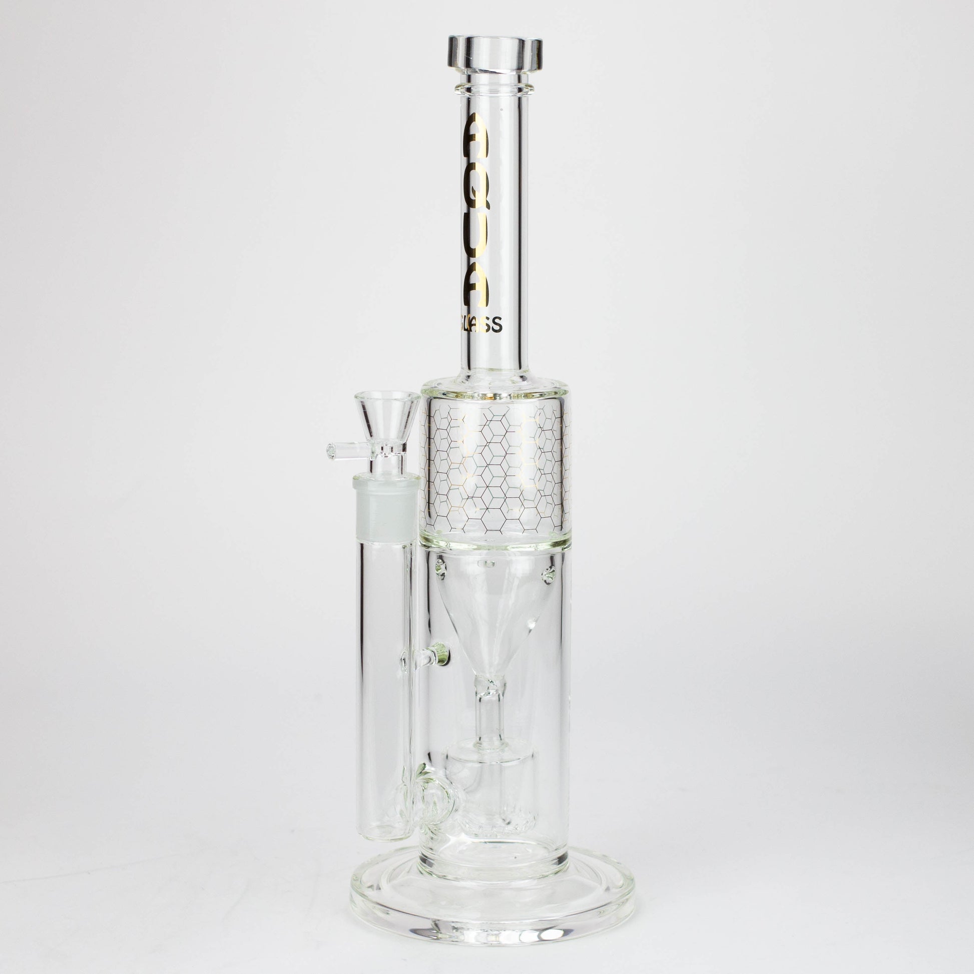 17" AQUA Glass 2-in-1 barrel diffuser glass bong [AQUA129]_2