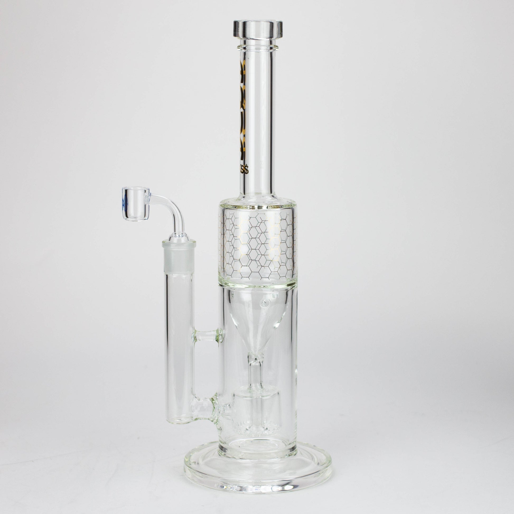 17" AQUA Glass 2-in-1 barrel diffuser glass bong [AQUA129]_3