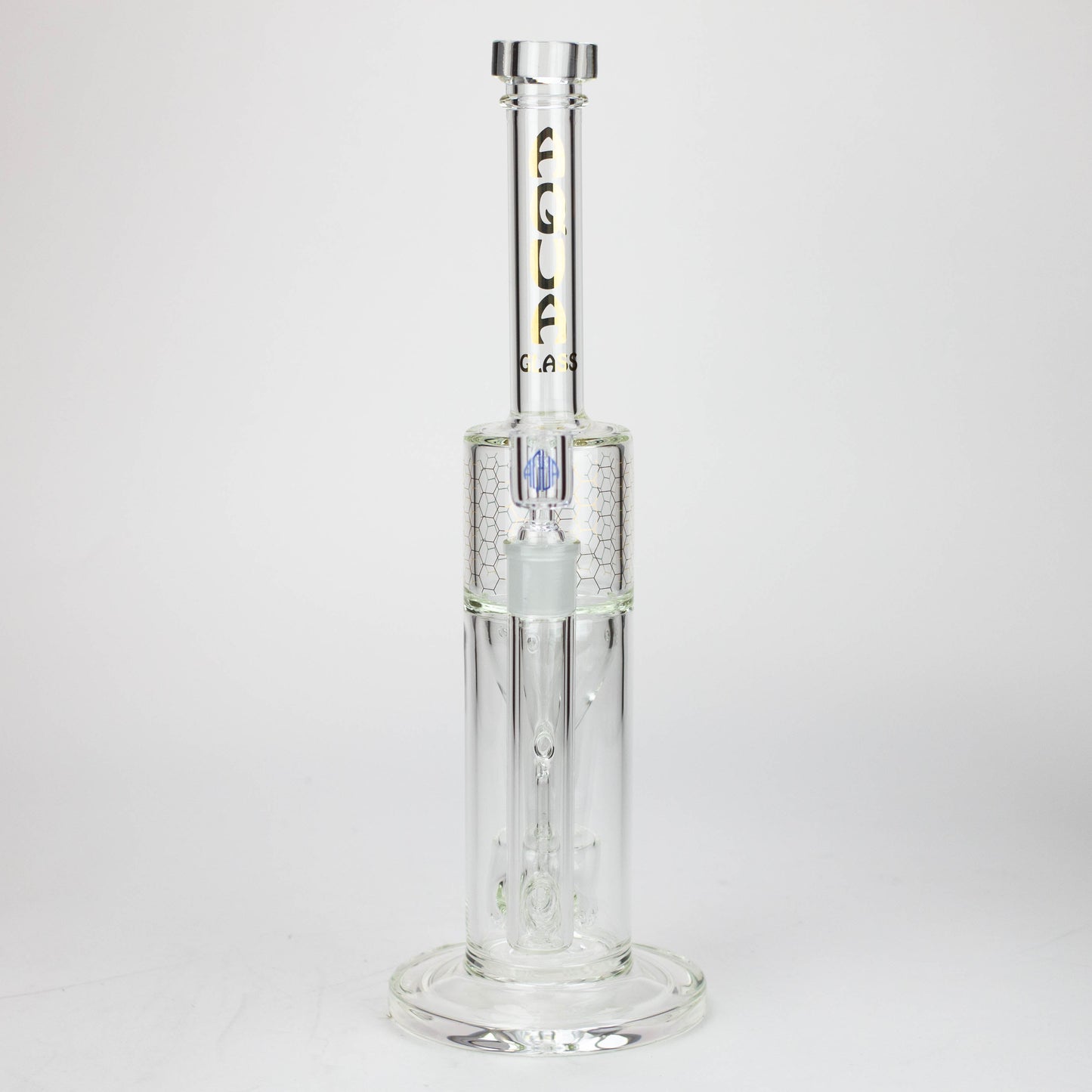 17" AQUA Glass 2-in-1 barrel diffuser glass bong [AQUA129]_4