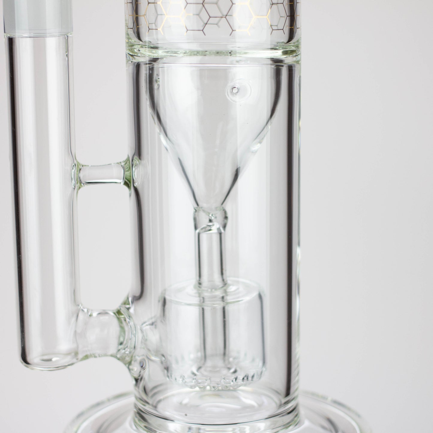 17" AQUA Glass 2-in-1 barrel diffuser glass bong [AQUA129]_5