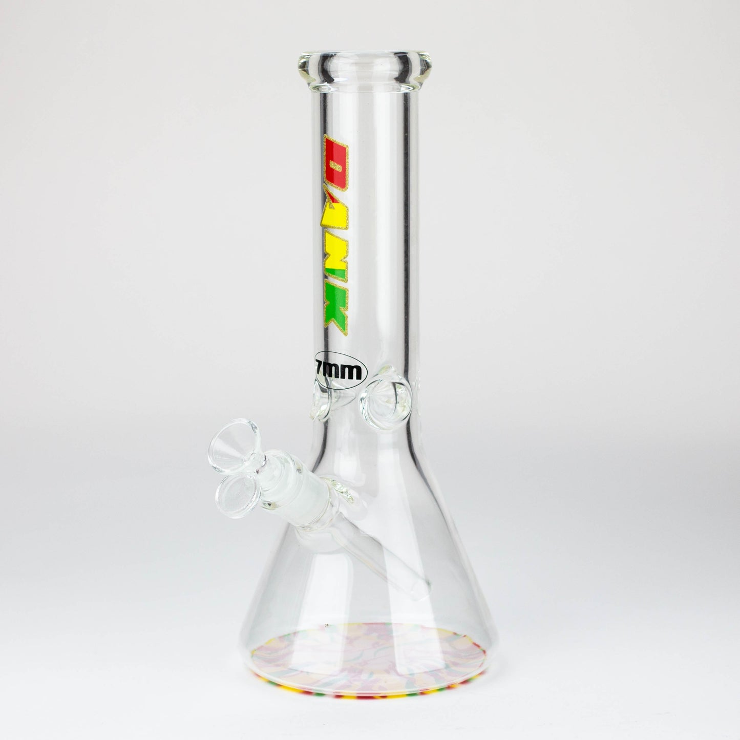 Dank -12" 7mm glass bong with Glitter Logo_4