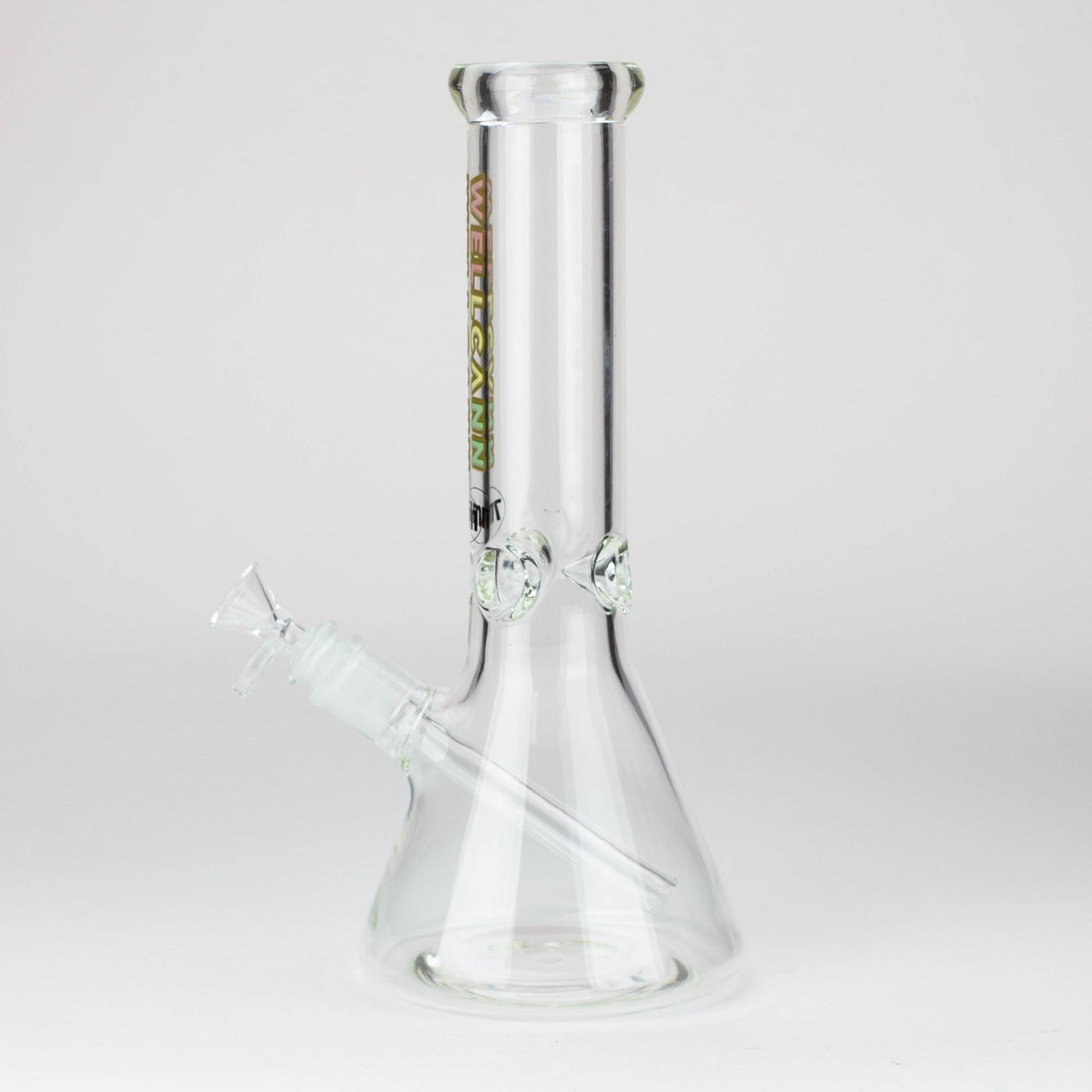 WellCann -12" 7mm glass bong with Glitter Logo_4