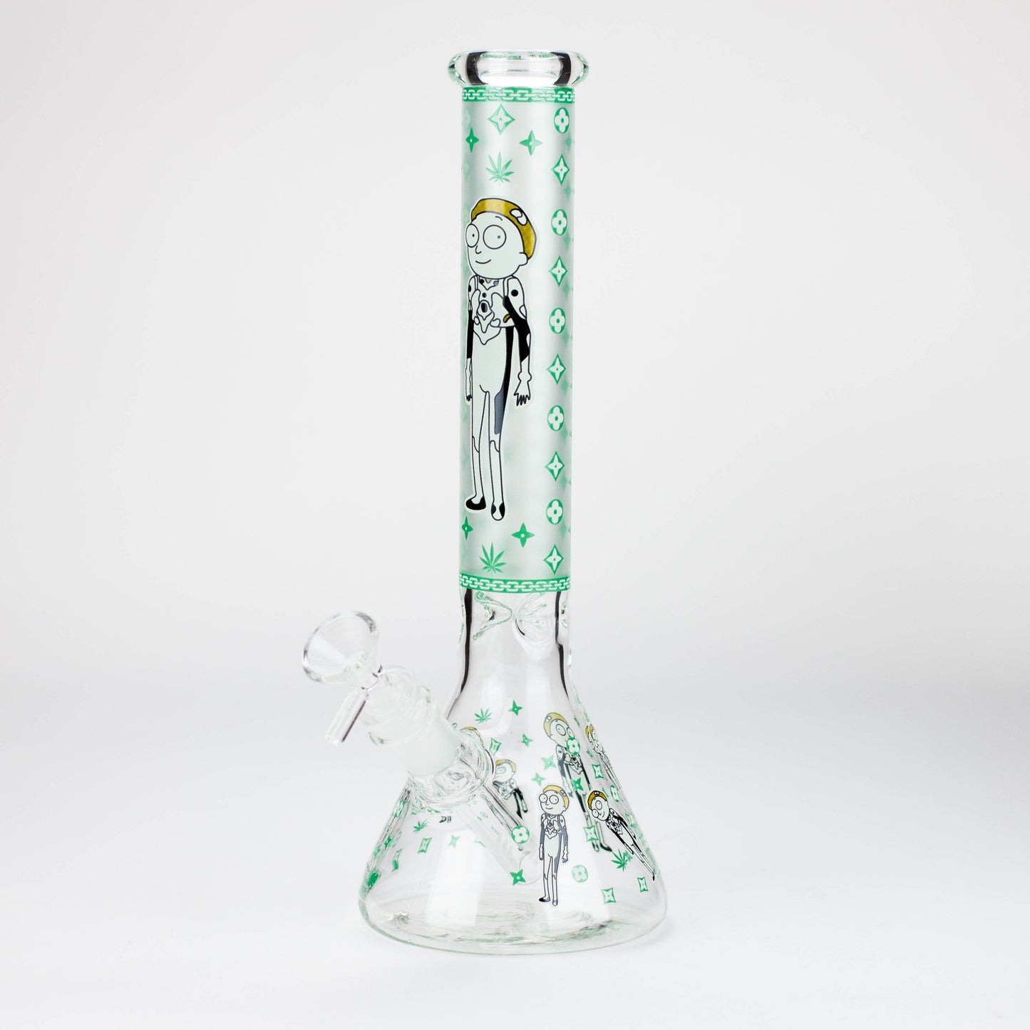 12" Cartoon glass water bong-Glow in the dark [GBT21004]_2