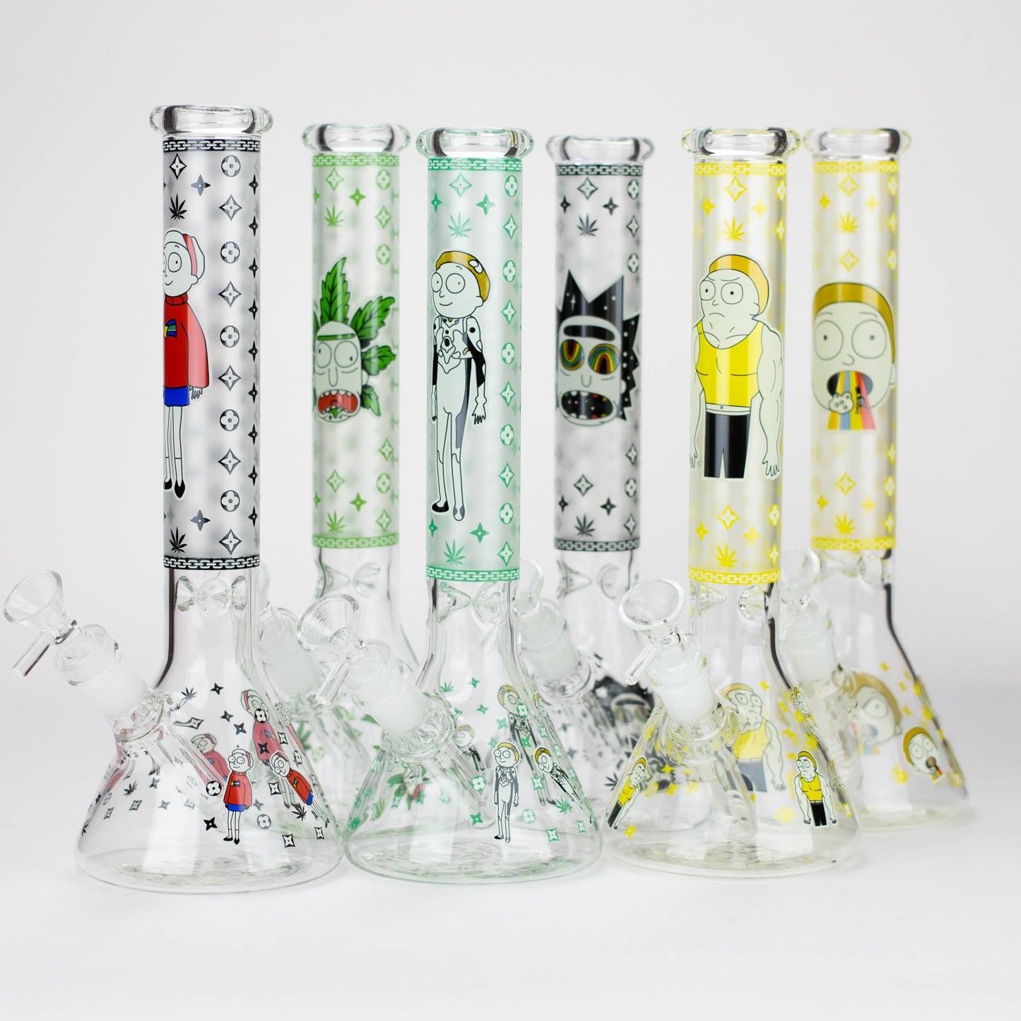 12" Cartoon glass water bong-Glow in the dark [GBT21004]_0