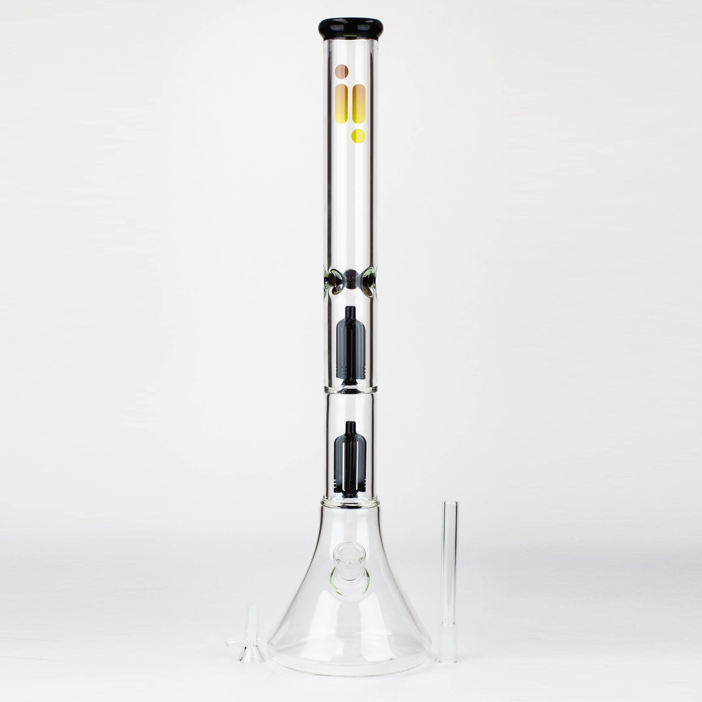 Infyniti | 24" Dual tree 7mm beaker glass water bong_2