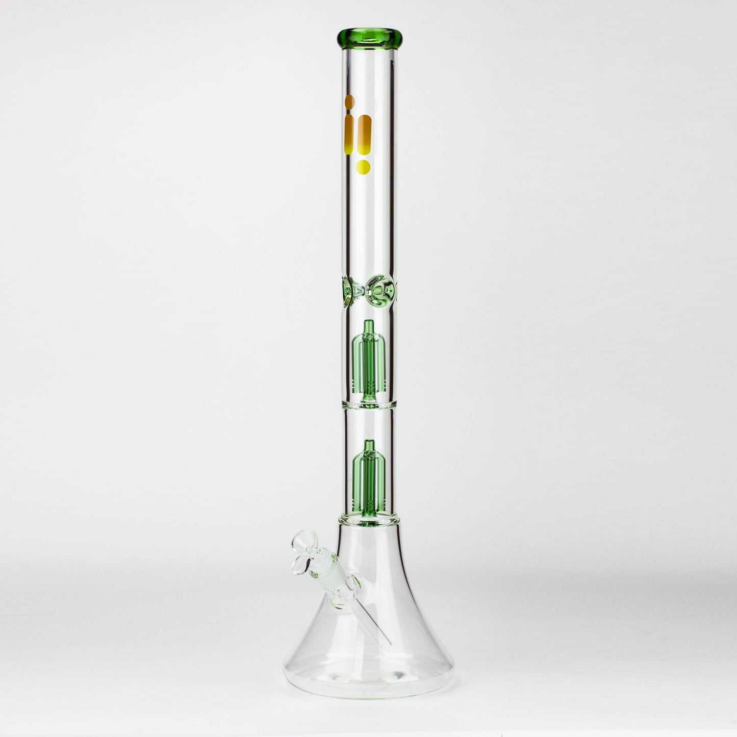 Infyniti | 24" Dual tree 7mm beaker glass water bong_5