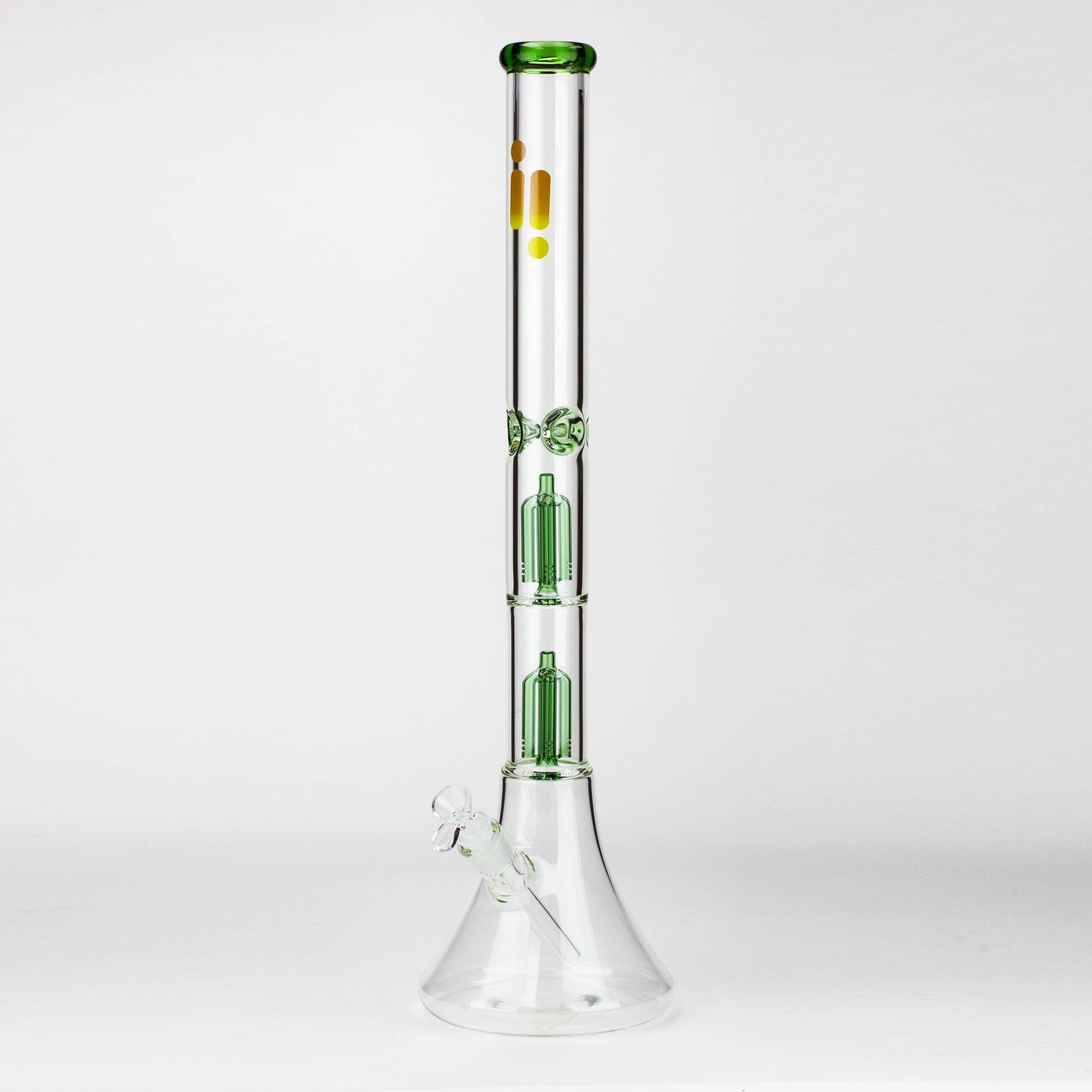 Infyniti | 24" Dual tree 7mm beaker glass water bong_5