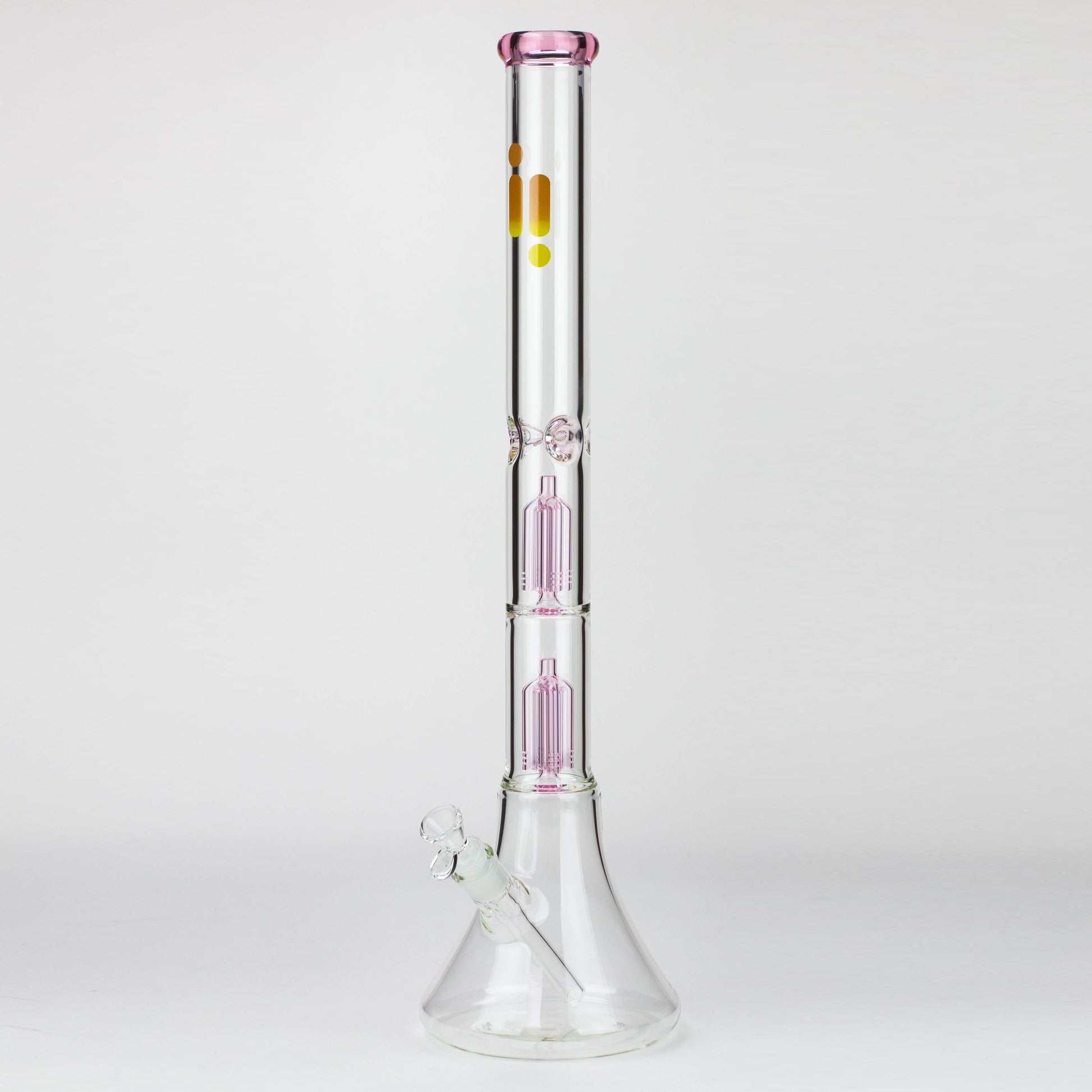 Infyniti | 24" Dual tree 7mm beaker glass water bong_6