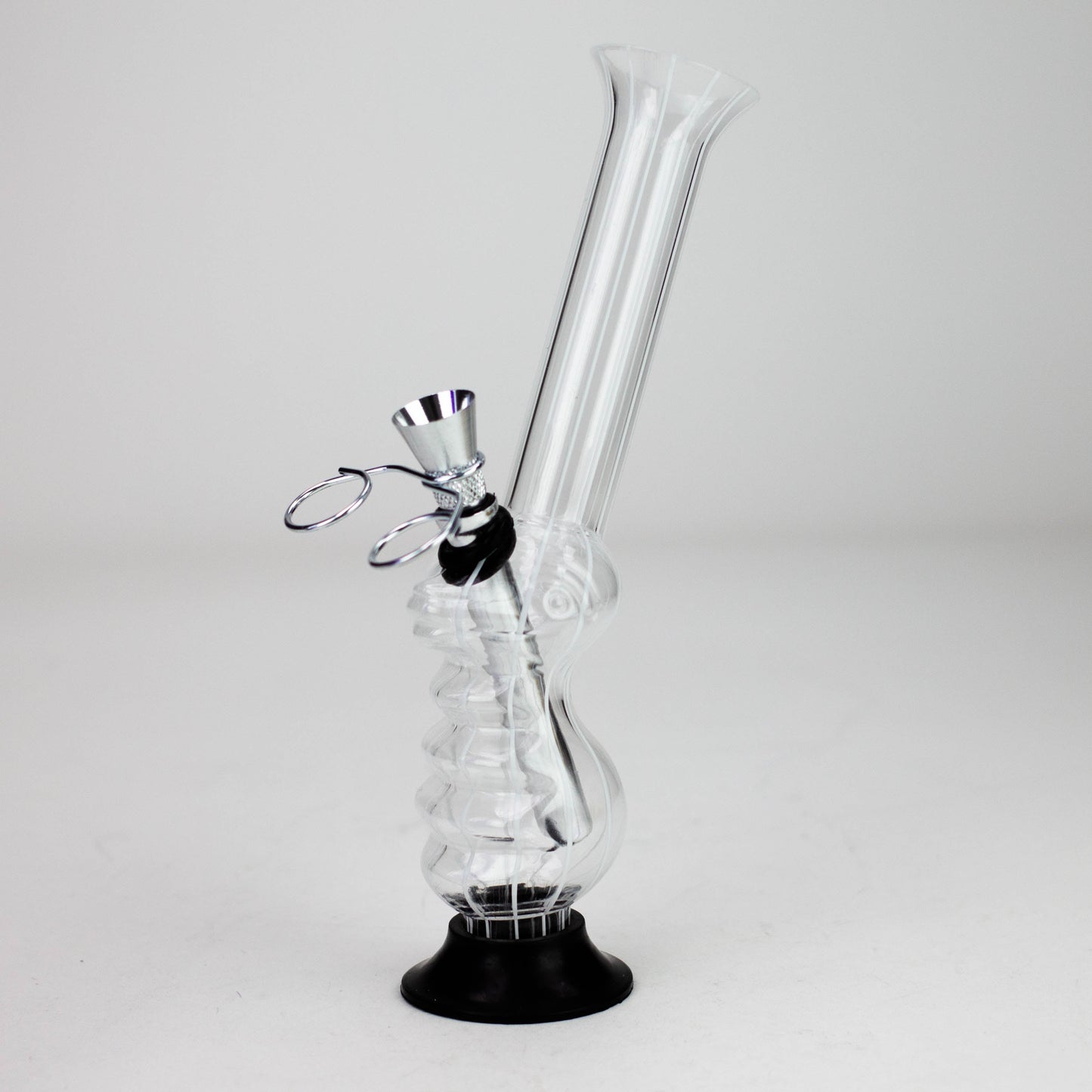 8" stripe acrylic water pipe [SV10]_0