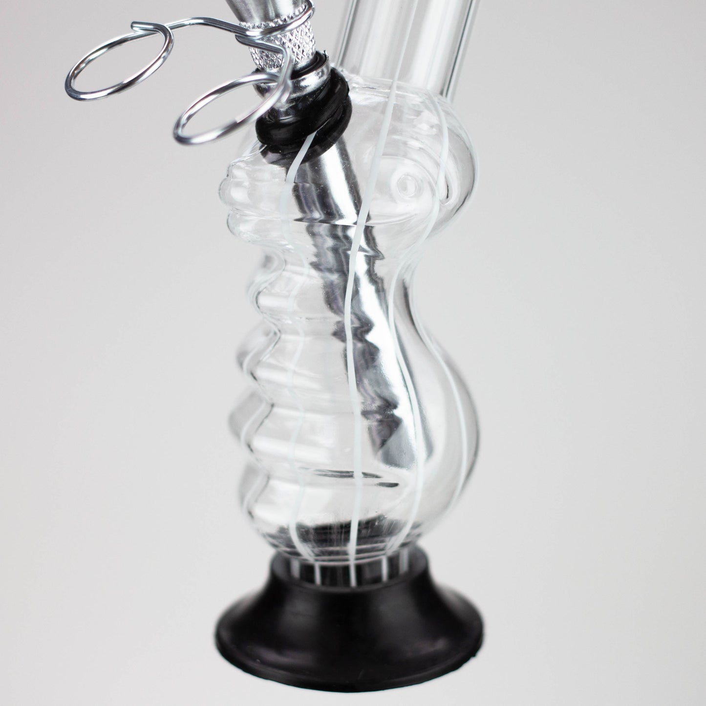 8" stripe acrylic water pipe [SV10]_1