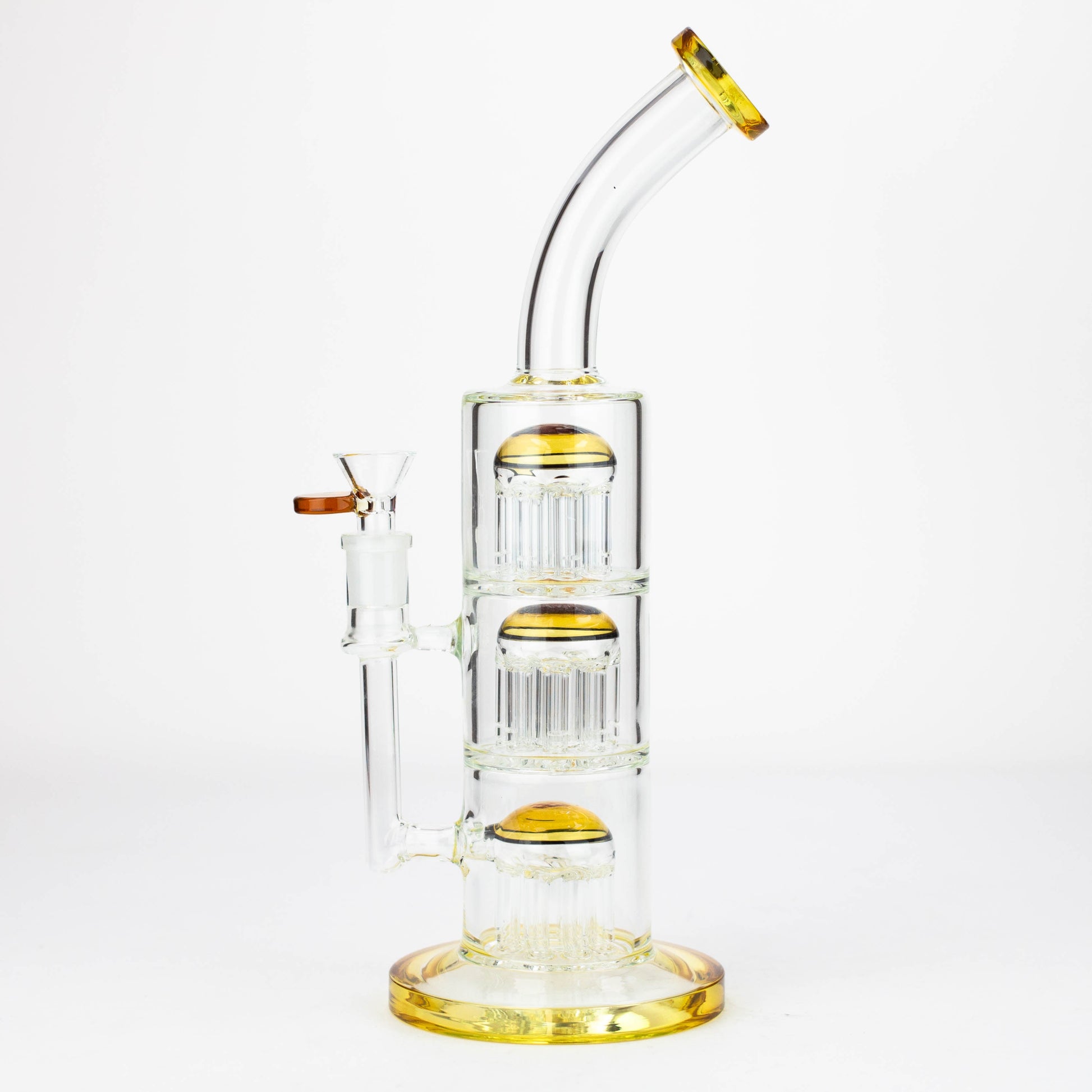 13'' Triple 8arms perc glass bong [G31022]_10