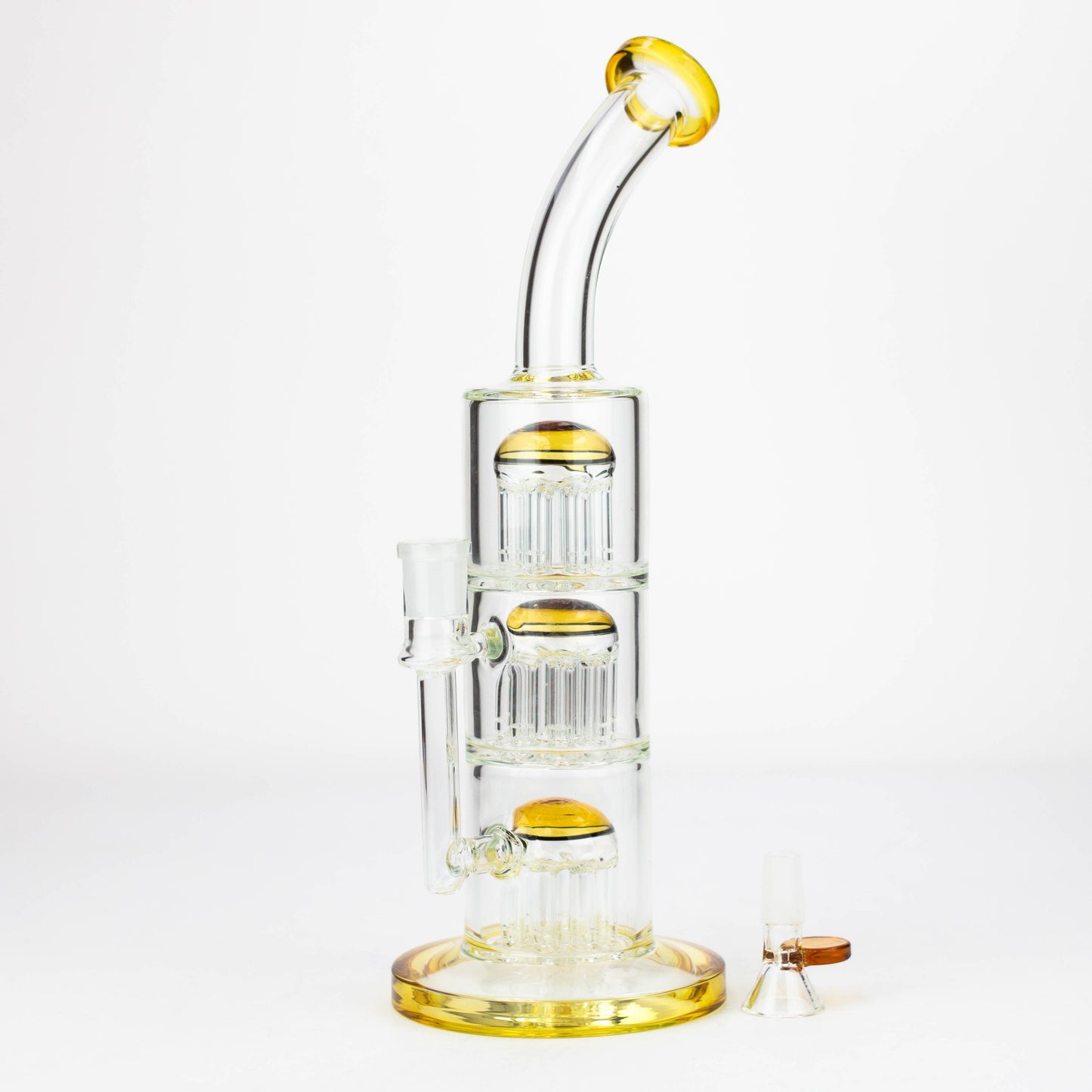 13'' Triple 8arms perc glass bong [G31022]_6