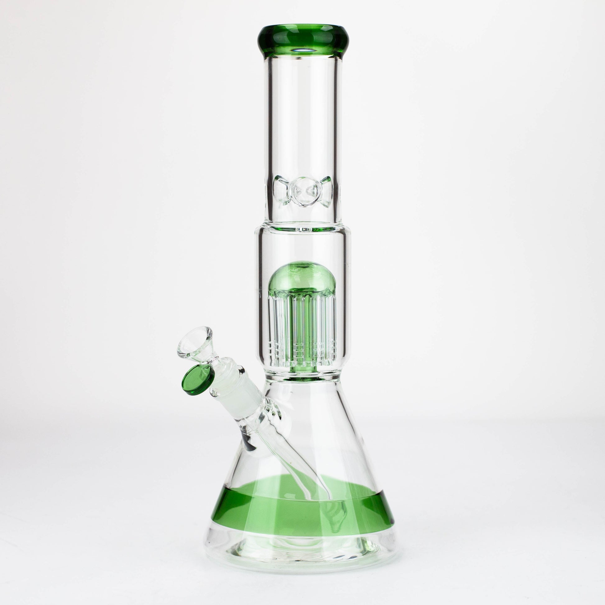 14" Single 8 arms perc, glass water bong [G01037]_5