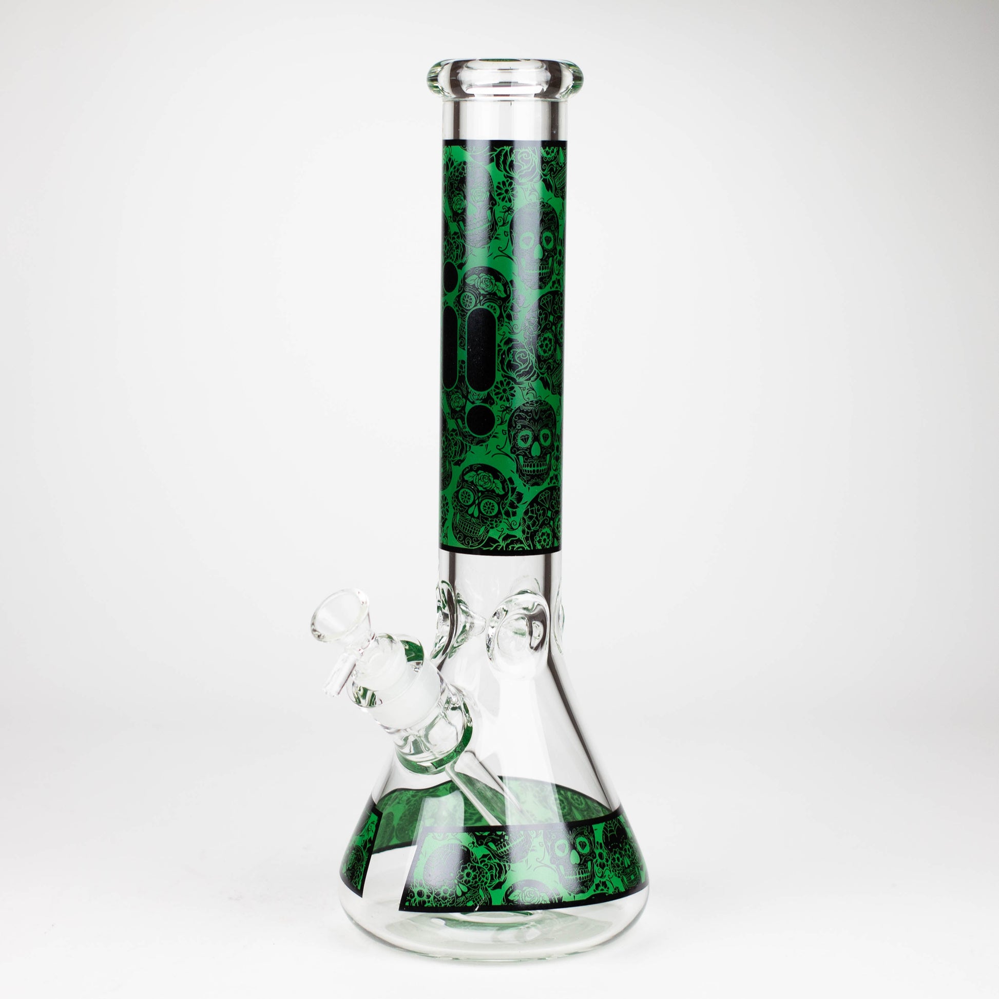 Infyniti | 14" Skull beaker 7 mm glass bong [GP1736B]_9