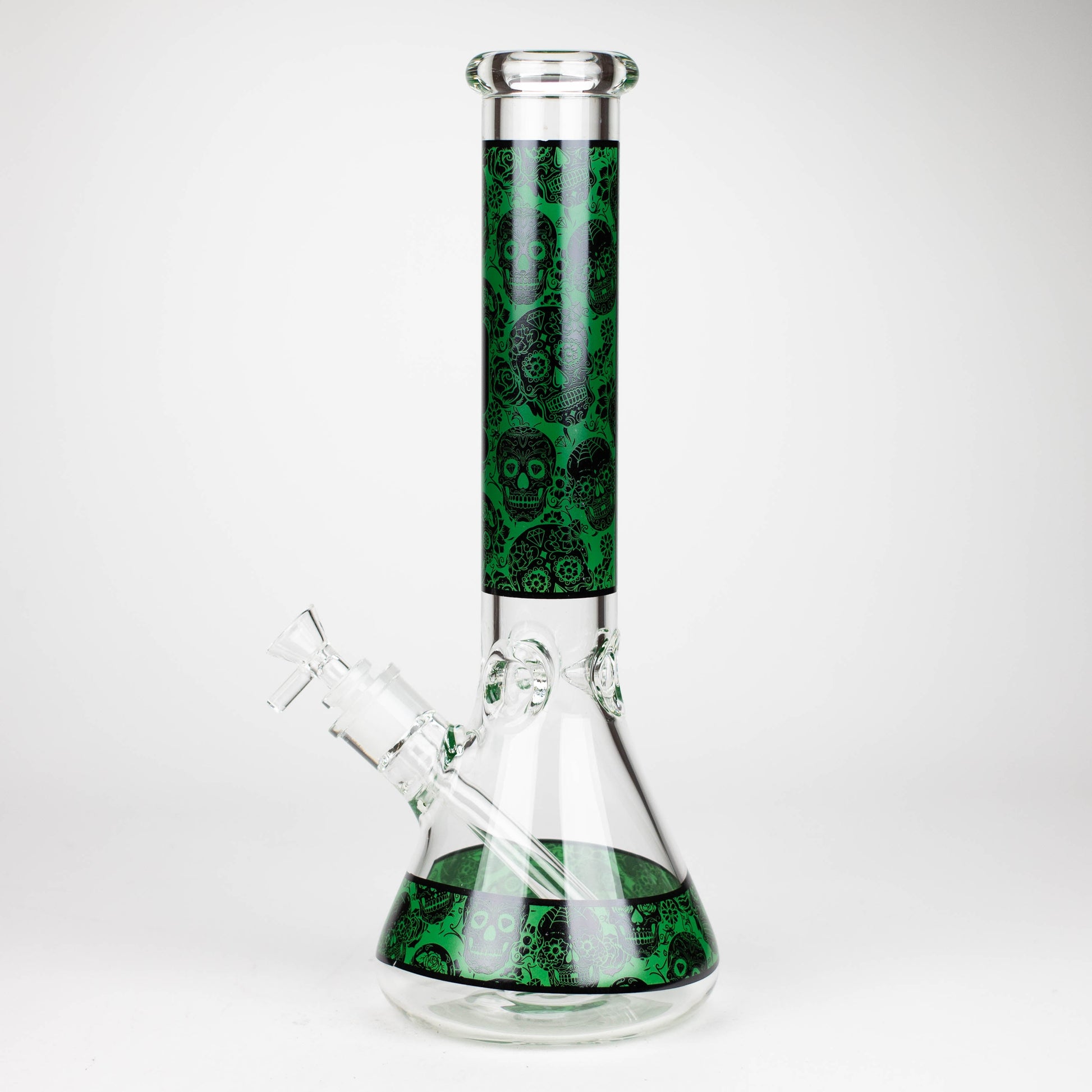 Infyniti | 14" Skull beaker 7 mm glass bong [GP1736B]_10