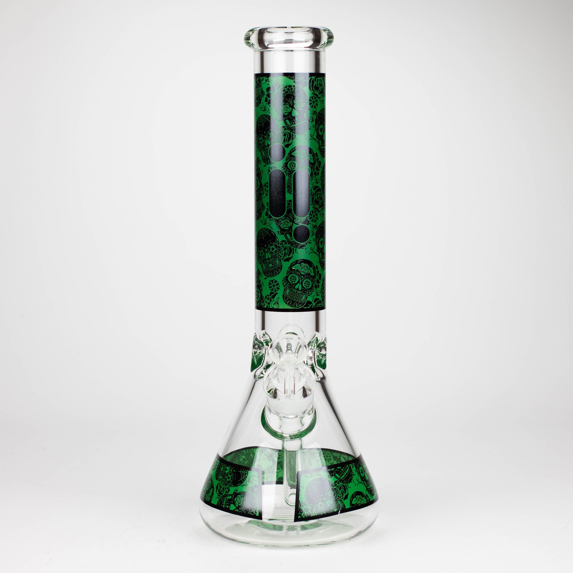 Infyniti | 14" Skull beaker 7 mm glass bong [GP1736B]_11