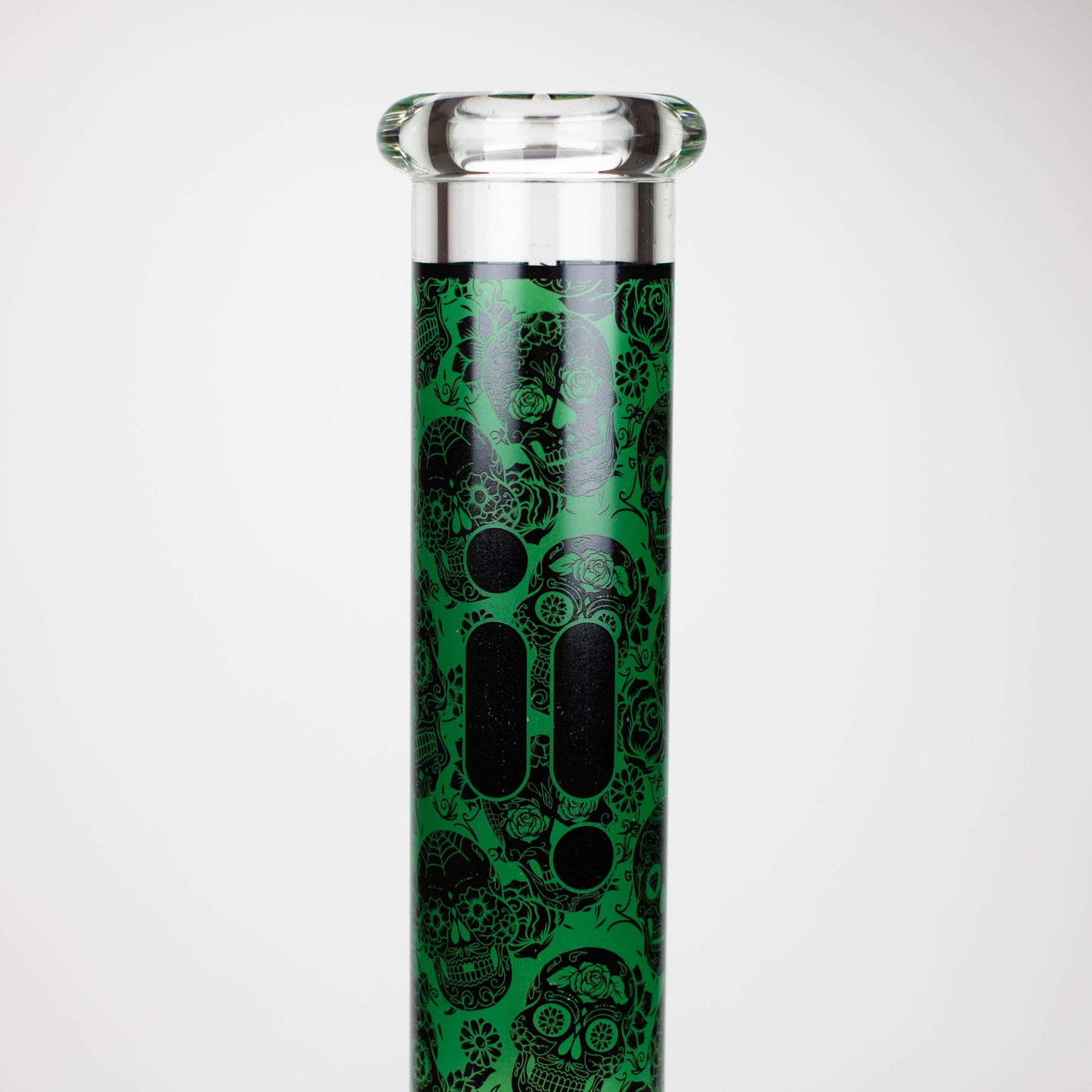 Infyniti | 14" Skull beaker 7 mm glass bong [GP1736B]_12