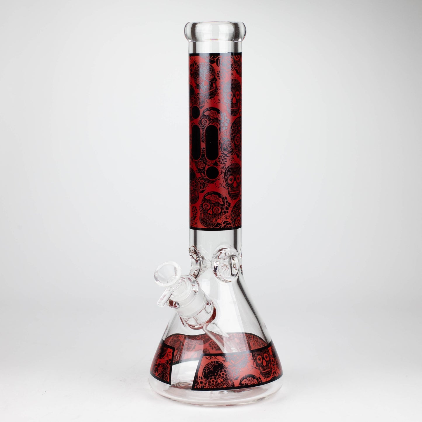 Infyniti | 14" Skull beaker 7 mm glass bong [GP1736B]_5