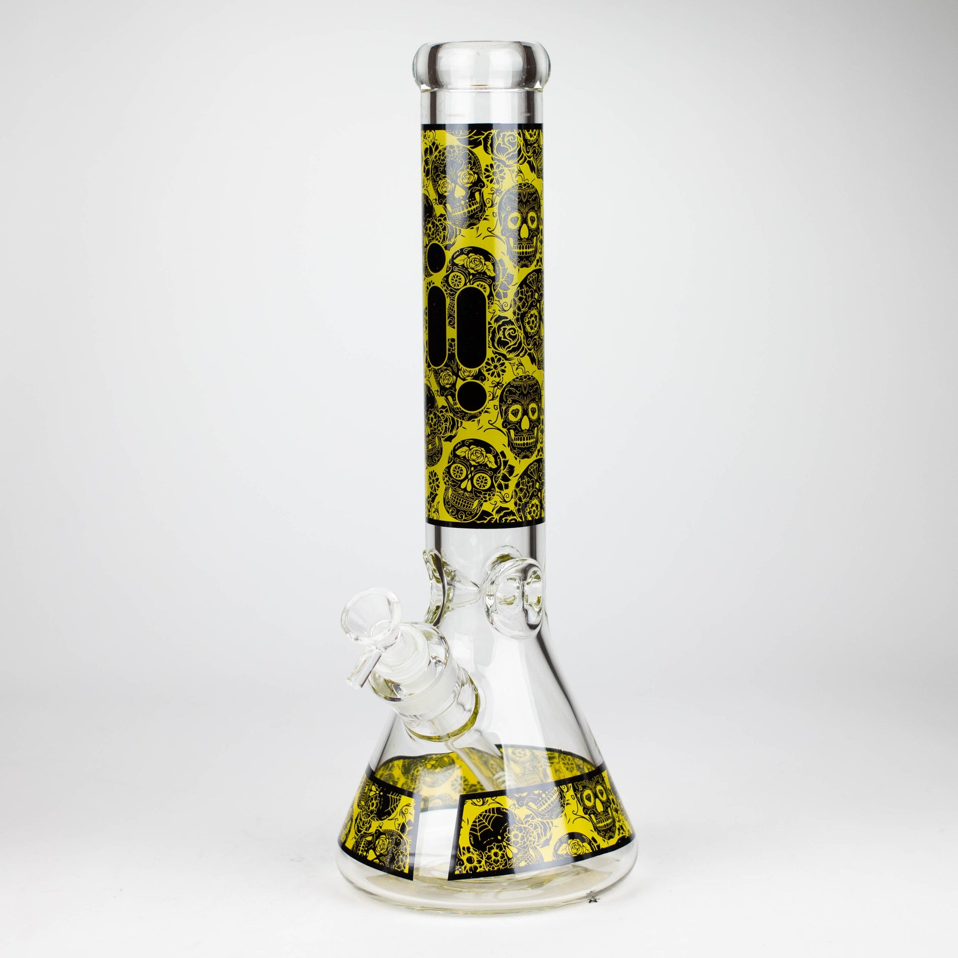 Infyniti | 14" Skull beaker 7 mm glass bong [GP1736B]_7