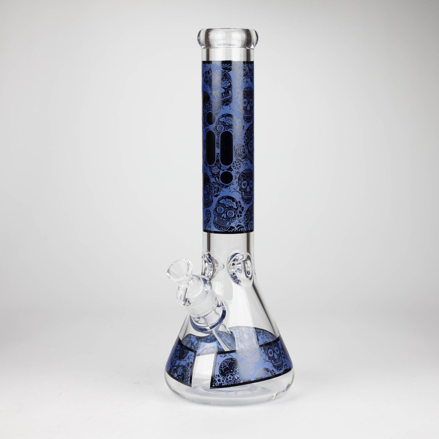 Infyniti | 14" Skull beaker 7 mm glass bong [GP1736B]_8