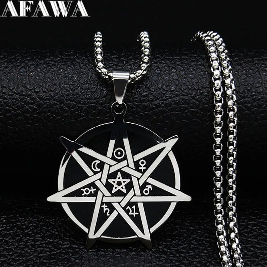 Seven Pointed Elf Necklace