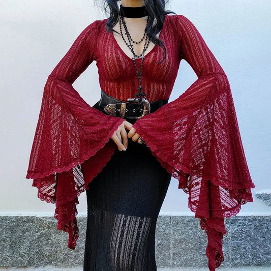 goth long sleeve body suit