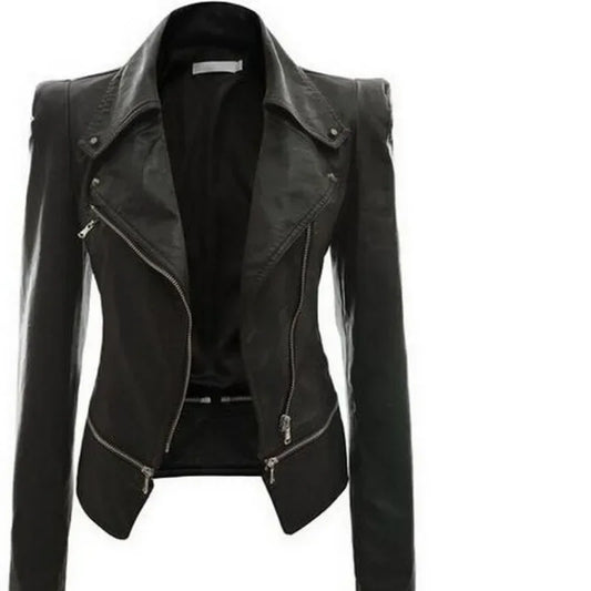 Autumn Women faux Leather Gothic Jacket