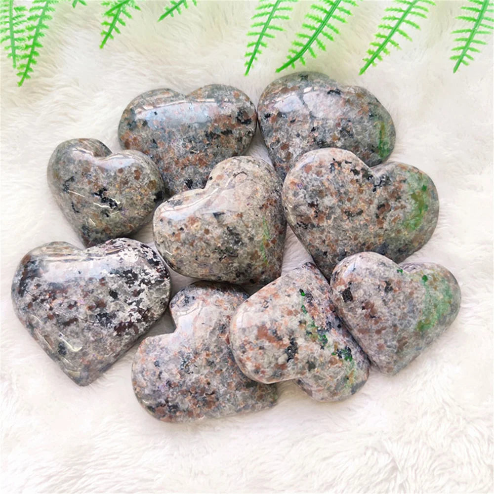 natural crystal charms yooerlite heart chakra