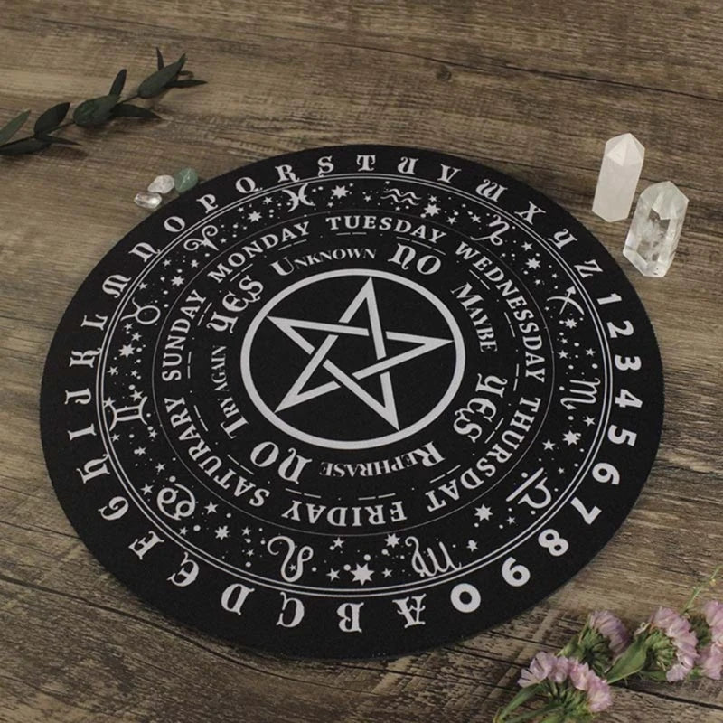 Divination Message Boards Round Astrology Pad Witchcrafts Wiccan Altar Supplies