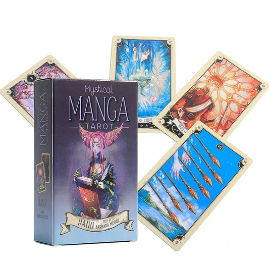 Tarot Oracle Cards English Version Board Games Deck Witchcraft Fairy E-Guidebook Mysterious Divination Playing Cards