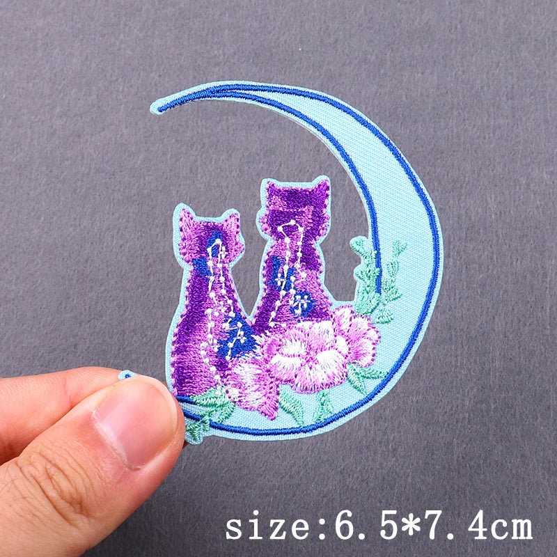 Miko Magic Patch Iron On Patches For Clothing Embroidered Patches For Clothes Witchcraft Fusible Embroidery Patch Sticker Badges