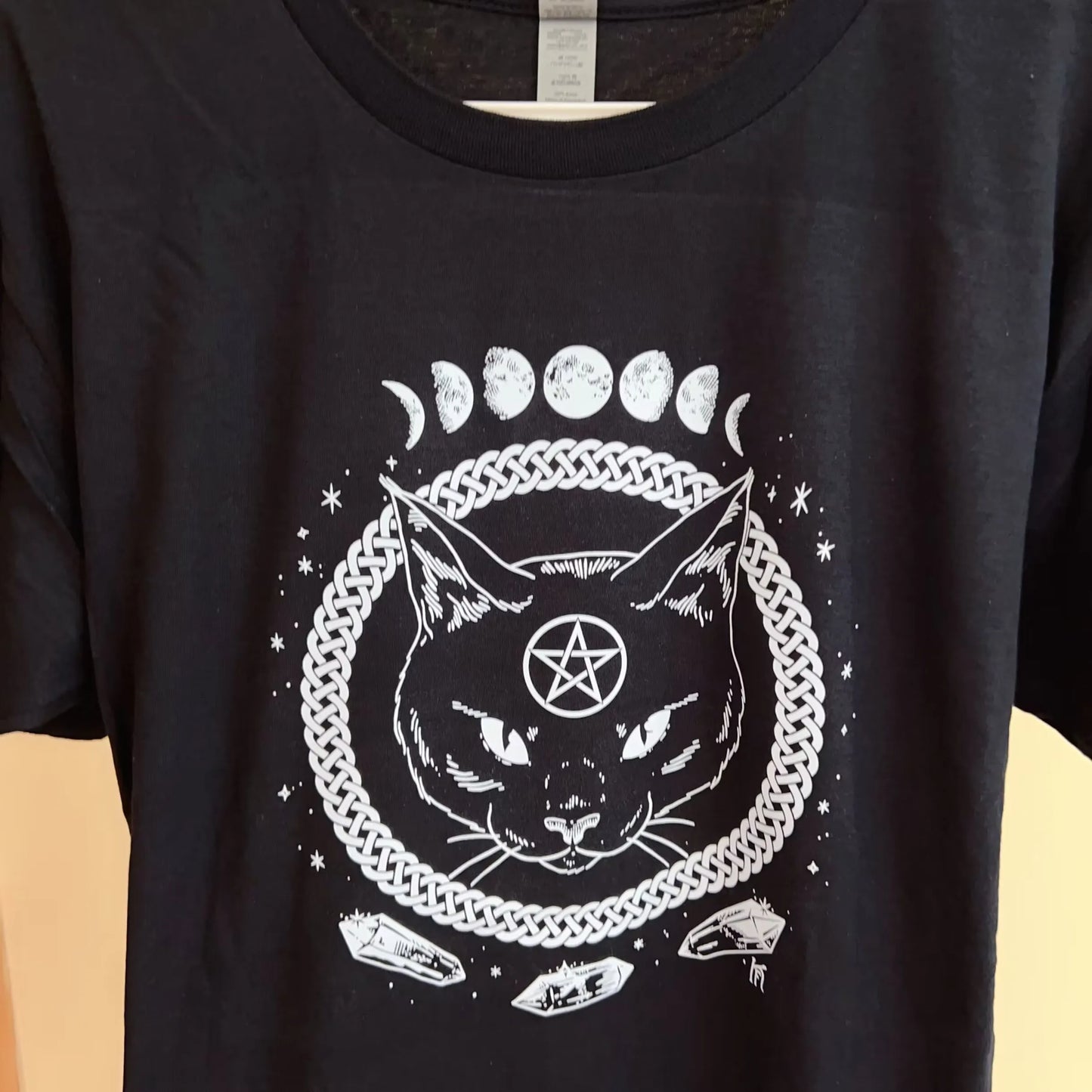 Witchcraft Cat  Printed T-shirt Women 2023 Summer Short Sleeve Tee Top Casual Soft White Tshirt Streetwear Female Clothes