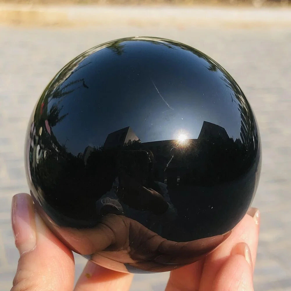 black obsidian sphere for healing magick