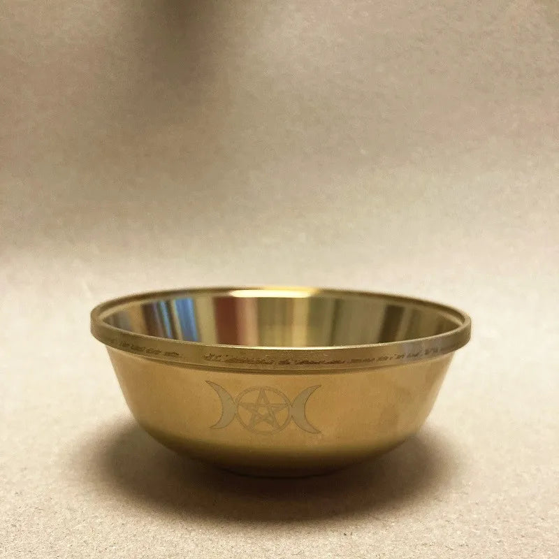 small brass alter bowl