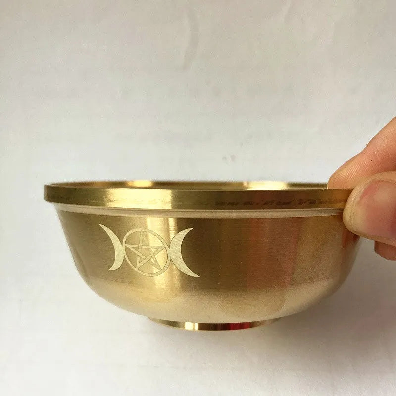 small brass alter bowl