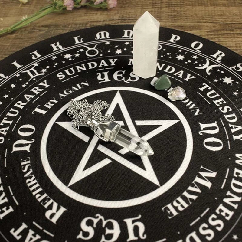 Divination Message Boards Round Astrology Pad Witchcrafts Wiccan Altar Supplies